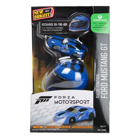 Машина New Bright РУ 1:64 Forza Helmet Racers Mustang Синий 6426