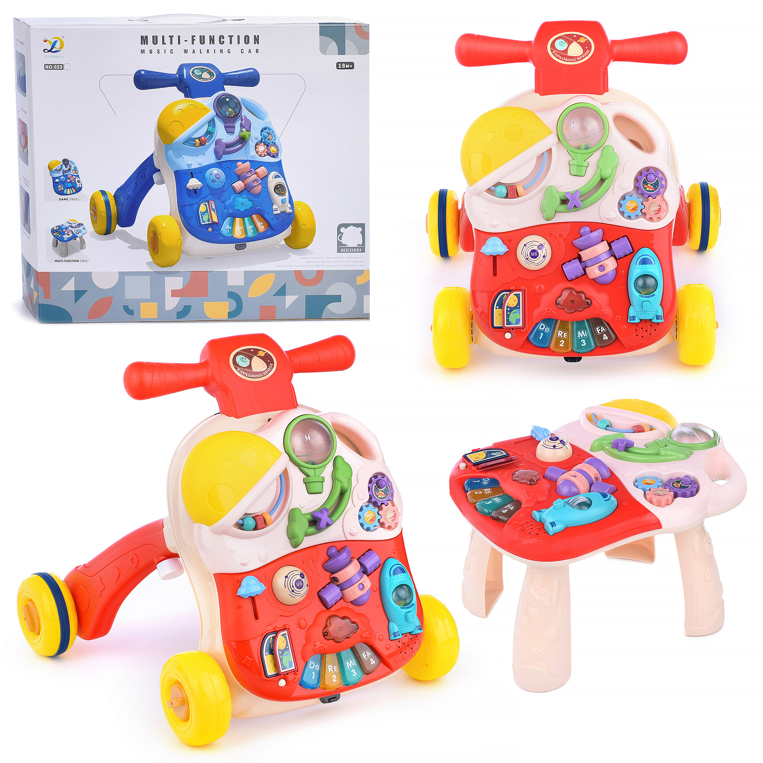 Игровой центр Ural Toys Ходунки-каталка игровой столик - фото 2