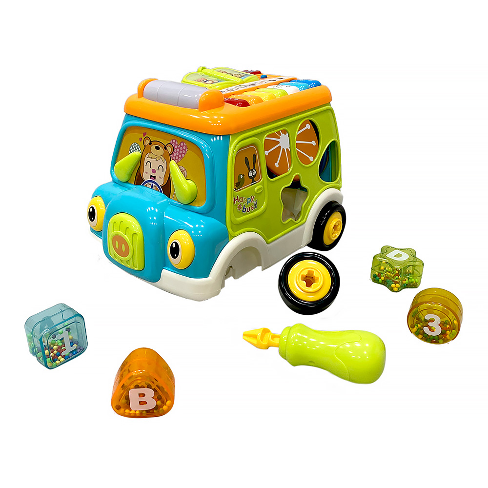 Развивающий игровой центр EVERFLO Baby bus HS0422943 - фото 6