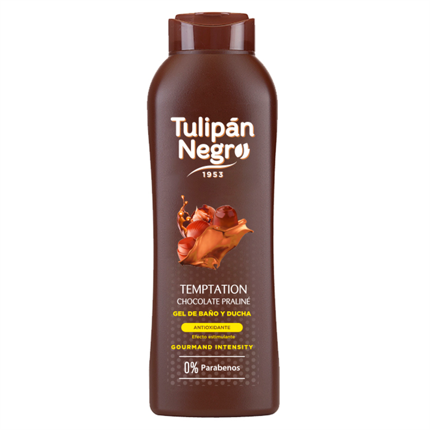 Гель-пена для душа Tulipan Negro без парабенов шоколадное пралине 720 мл - фото 1