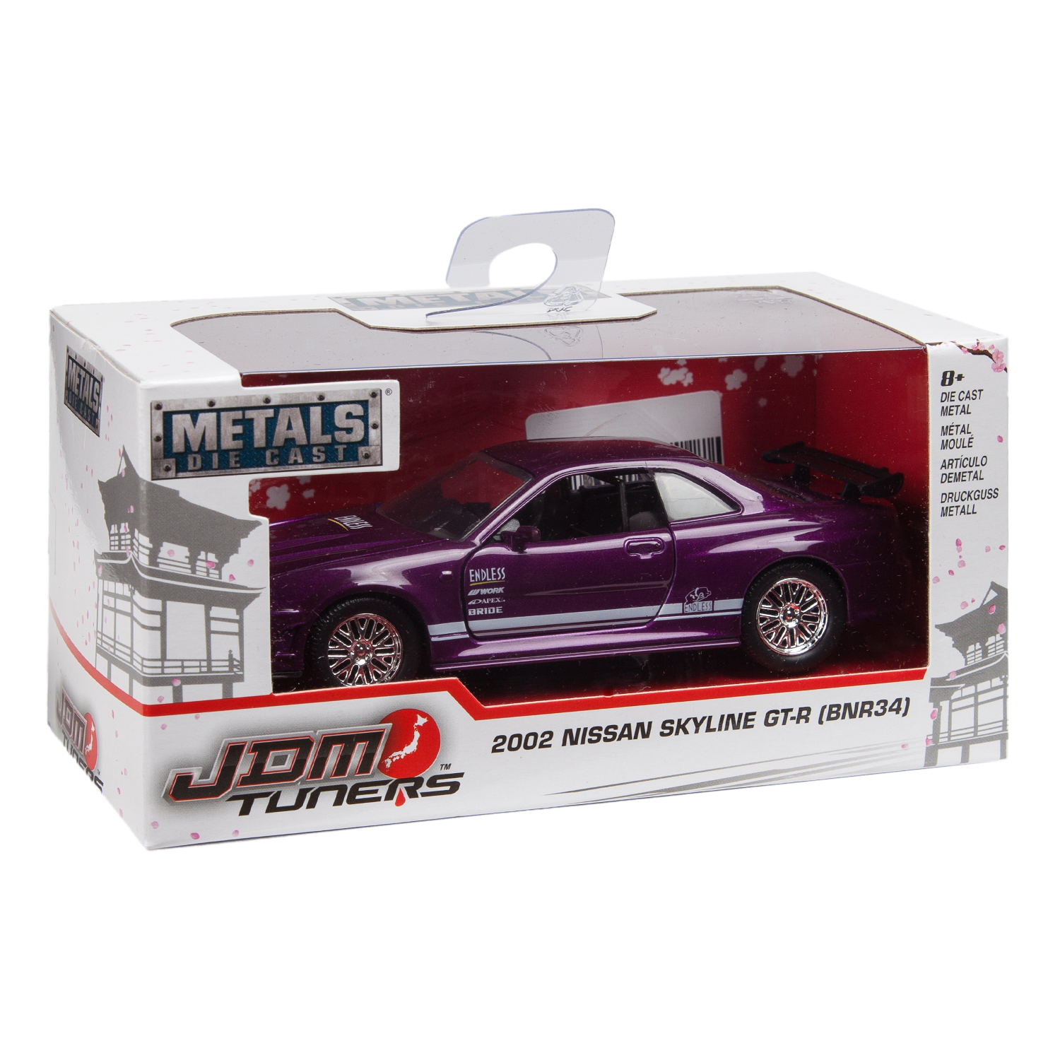 Машинка Jada 1:32 2002 Nissan Skyline Gt-r 34 Пурпур 99741 купить по цене  499 ₽ в интернет-магазине Детский мир