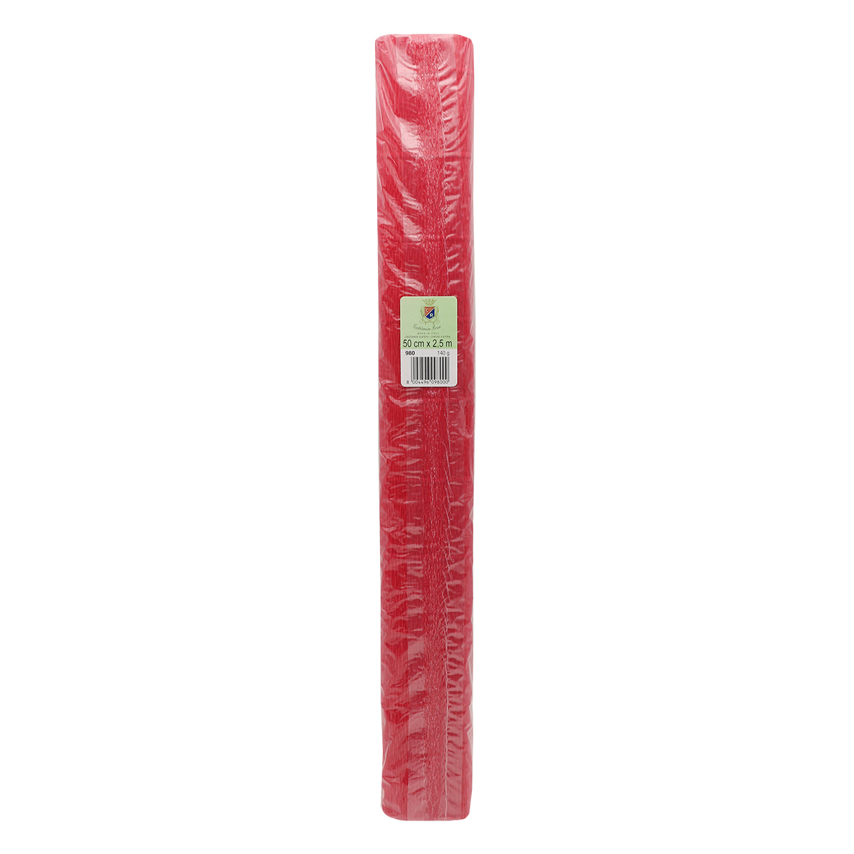 Бумага Айрис гофрированная креповая для творчества 50 см х 2.5 м 140 г красная - фото 4