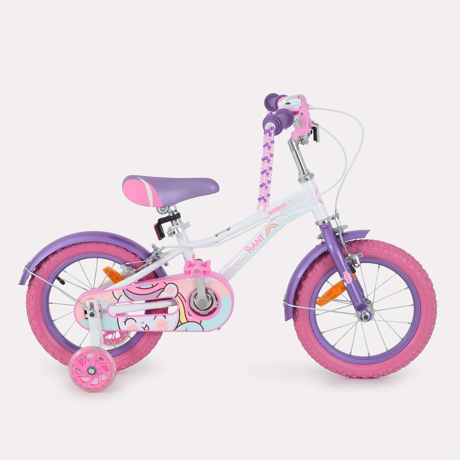 Велосипед 2-х колесный детский Rant Sonic белый 14 - фото 2