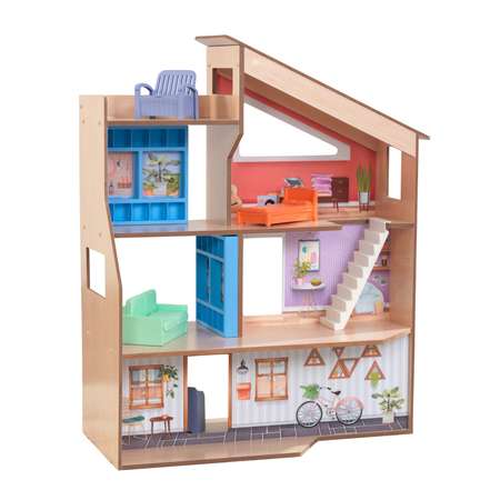 Кукольный домик KidKraft Хазэл с мебелью 11 предметов 65990_KE