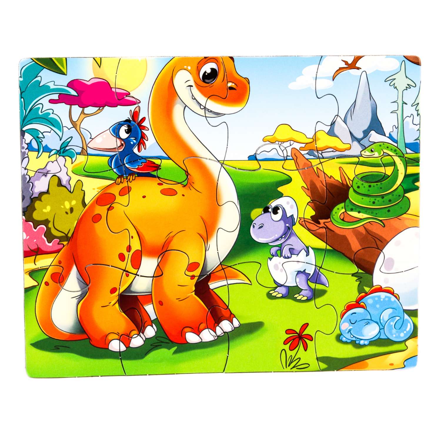 Книга Проф-Пресс с пазлами Динозавры - фото 3