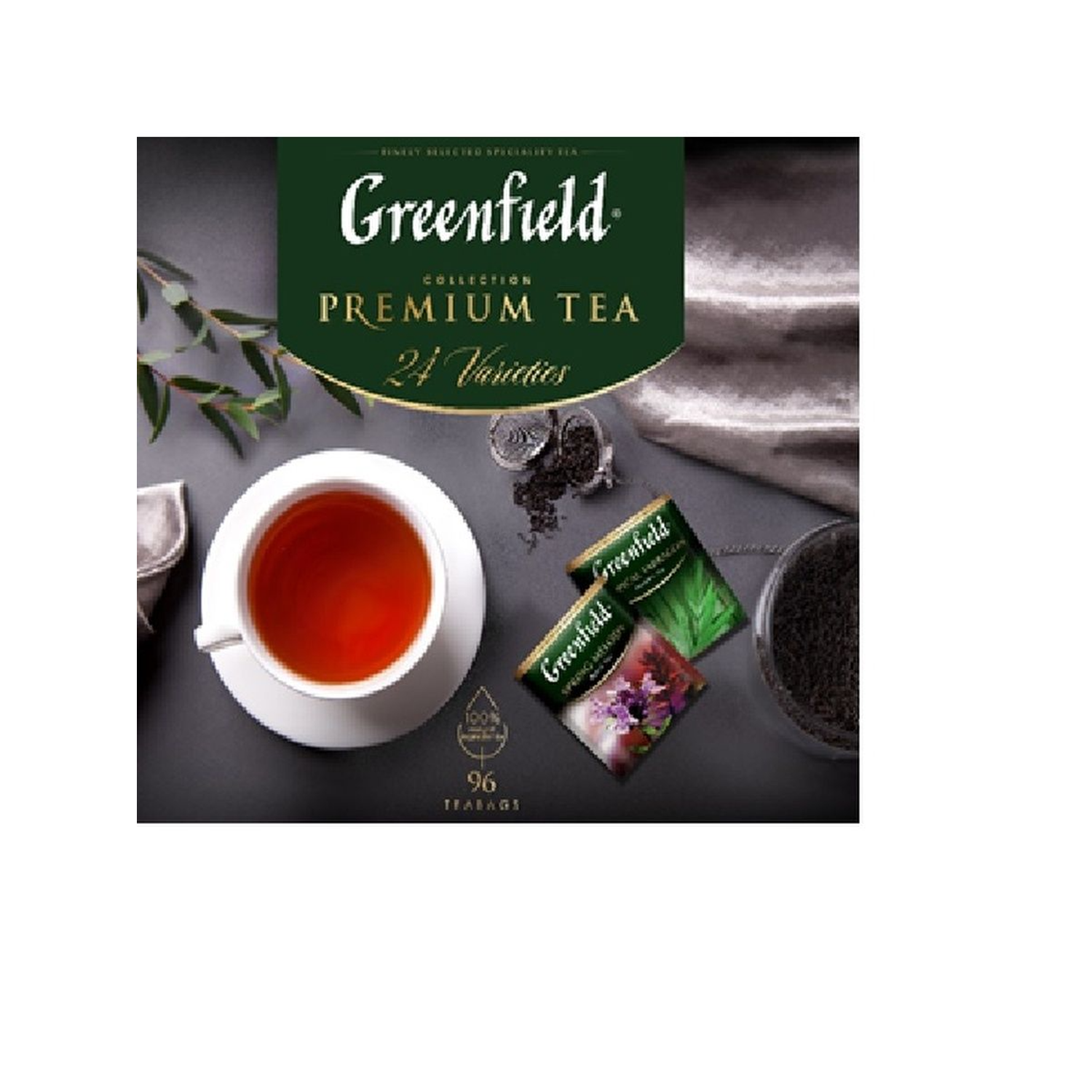 Чай в пакетиках Greenfield Набор Premium Tea Collection 24 вида 96 шт - фото 2
