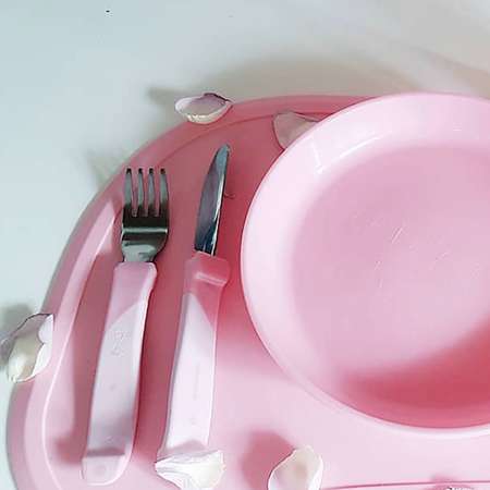 Коврик с тарелкой Twistshake Пастельный розовый