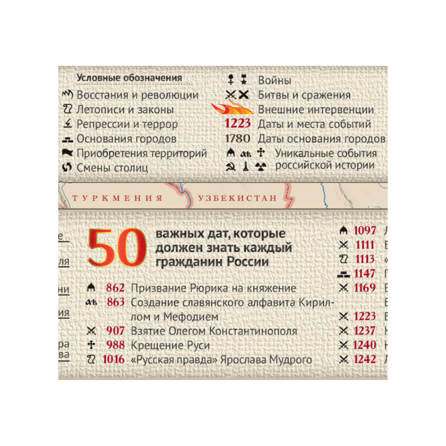 Коврик для письма АГТ Геоцентр История РФ М 16млн - фото 5