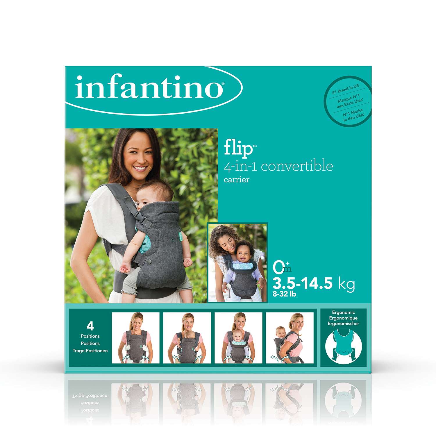 Рюкзак-кенгуру Infantino для малыша 4 в 1 - фото 4