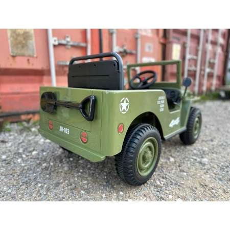 Электромобиль TOYLAND Джип Jeep Willys mini 2628 армия зелёный