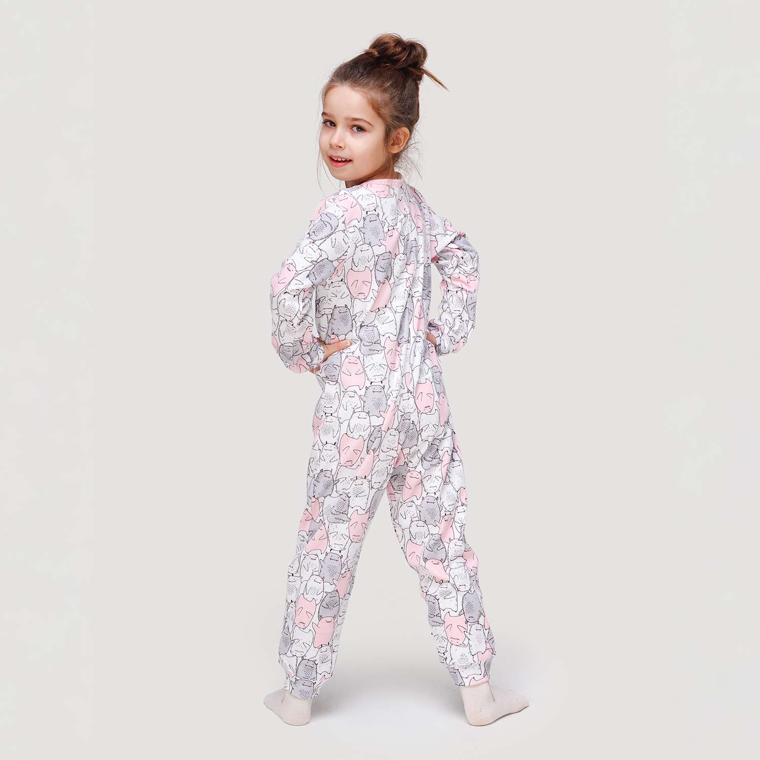 Пижама-комбинезон VEDDI 150-521и-19-розовый/монстрики - фото 2