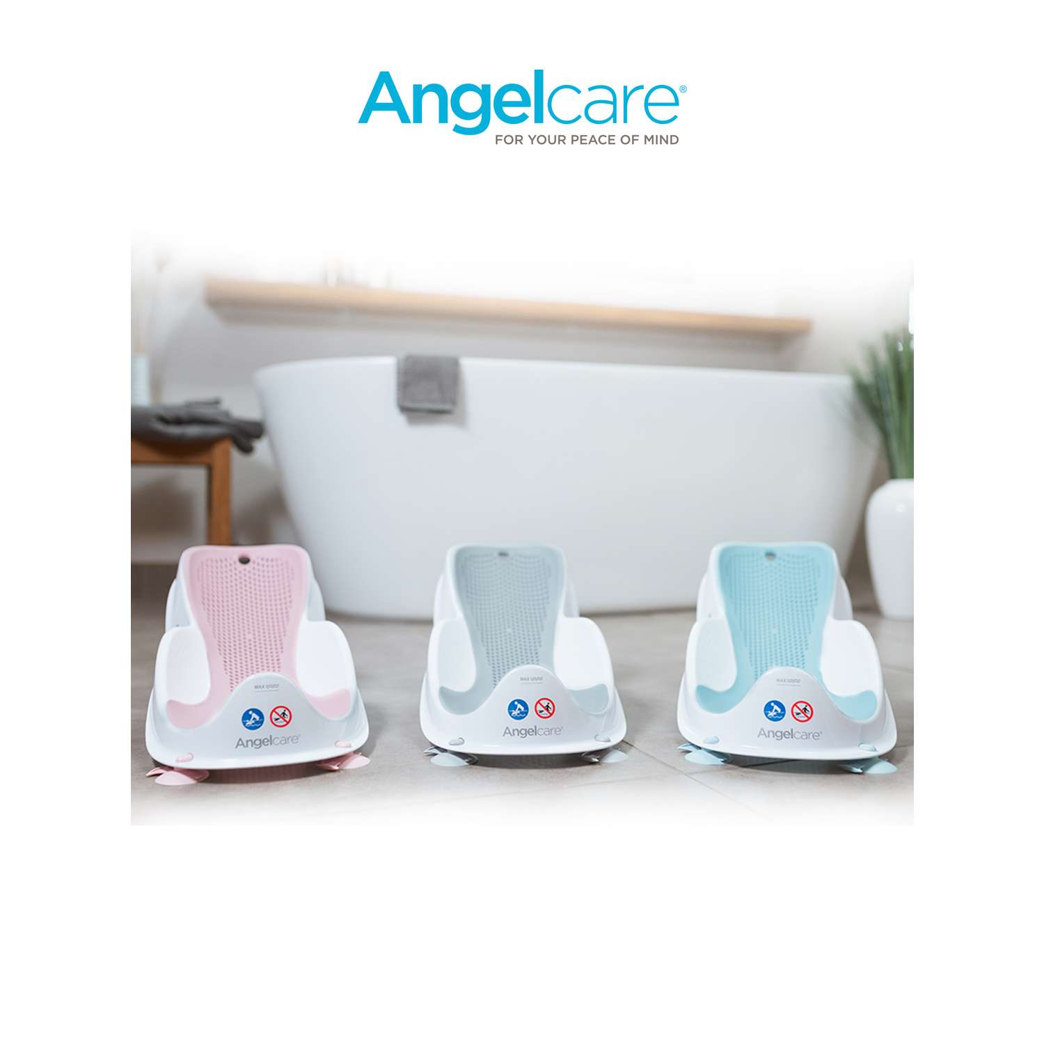 Горка для купания ANGELCARE Bath Support Mini светло-голубая - фото 9