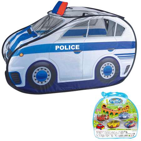 Палатка игровая 40х40х2.5 Рыжий кот Полицейская машина