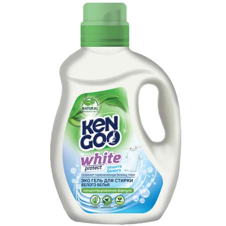 Эко-гель концентрат Kengoo для стирки белого белья 1л