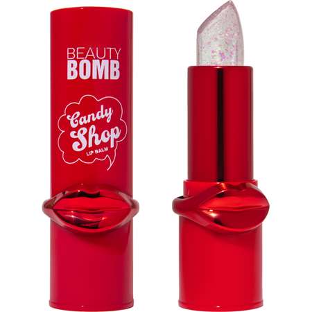 Бальзам для губ Beauty Bomb тон 01 Rose Glitz розовый с блестками