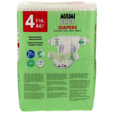 Подгузники Muumi 4 7-14кг 46шт