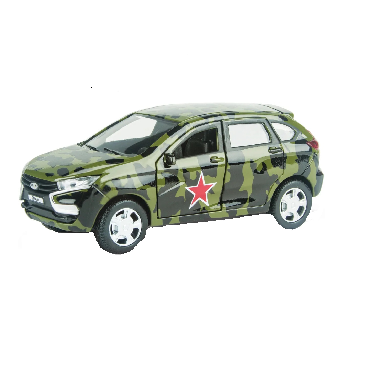 Машинка AUTOGRAND LADA XRAY военная 1:36