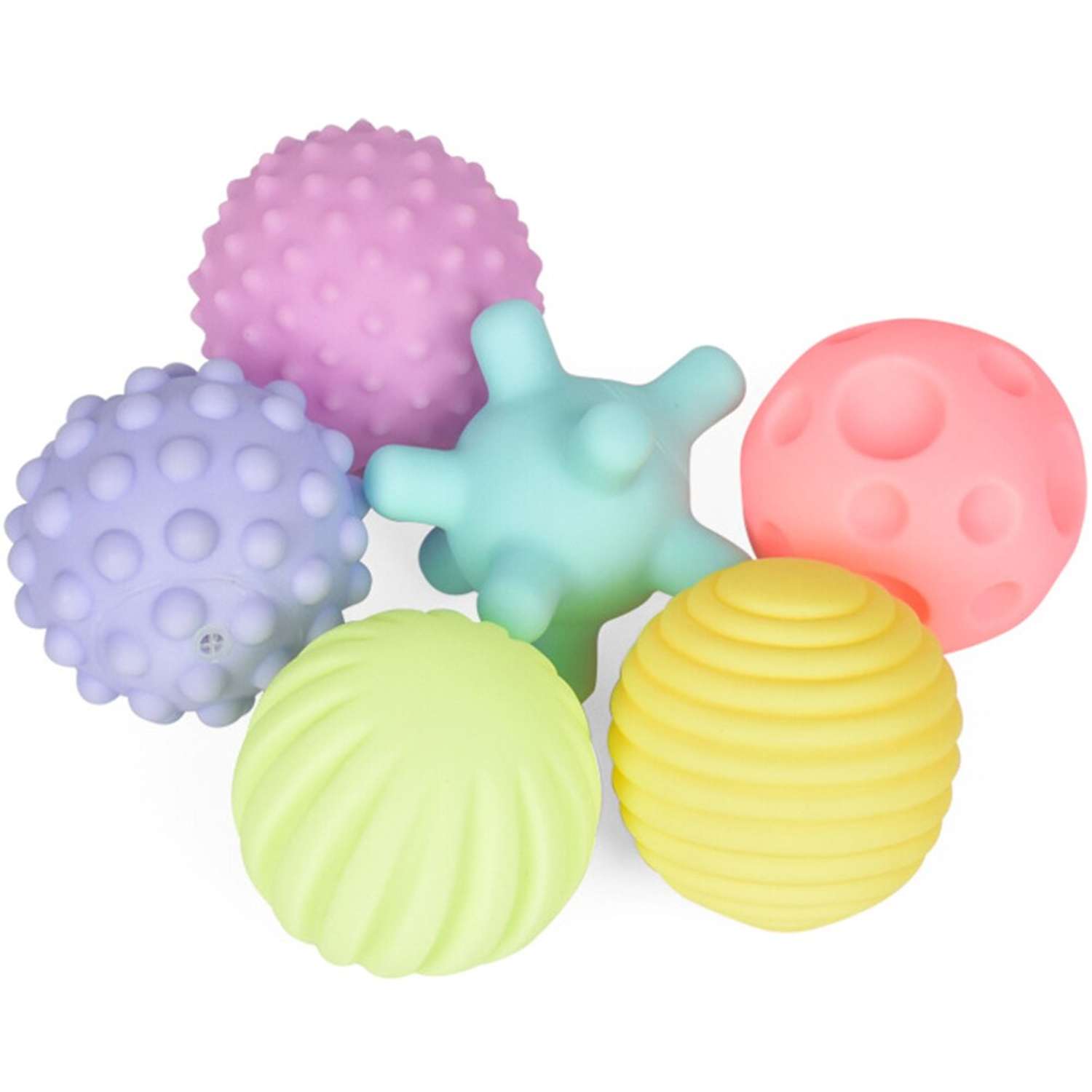 Развивающая игрушка NR-Toys тактильные массажные мячики для малышей - фото 1