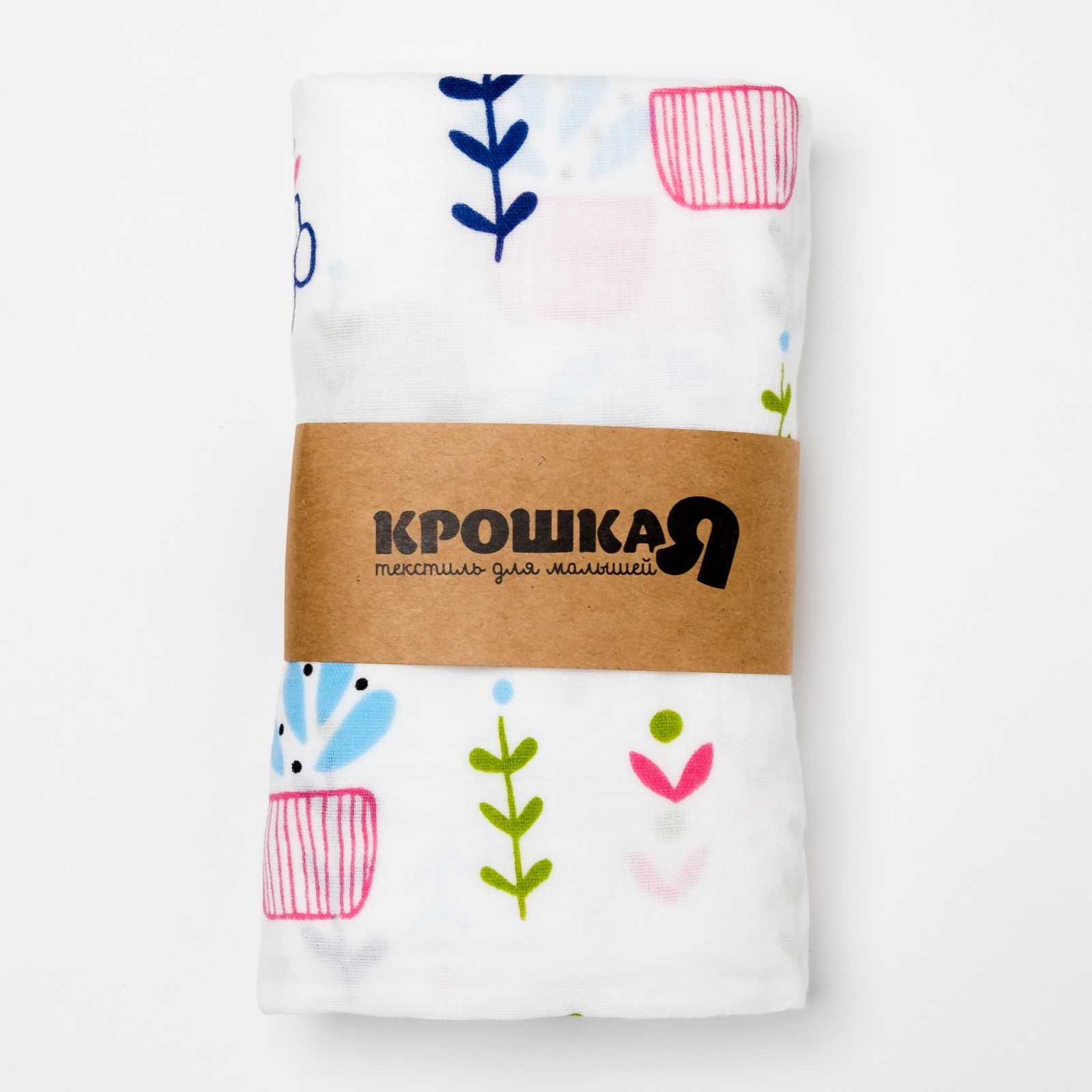 Пелёнка Крошка Я Ботаника муслин двухслойный Крошка Я - фото 5