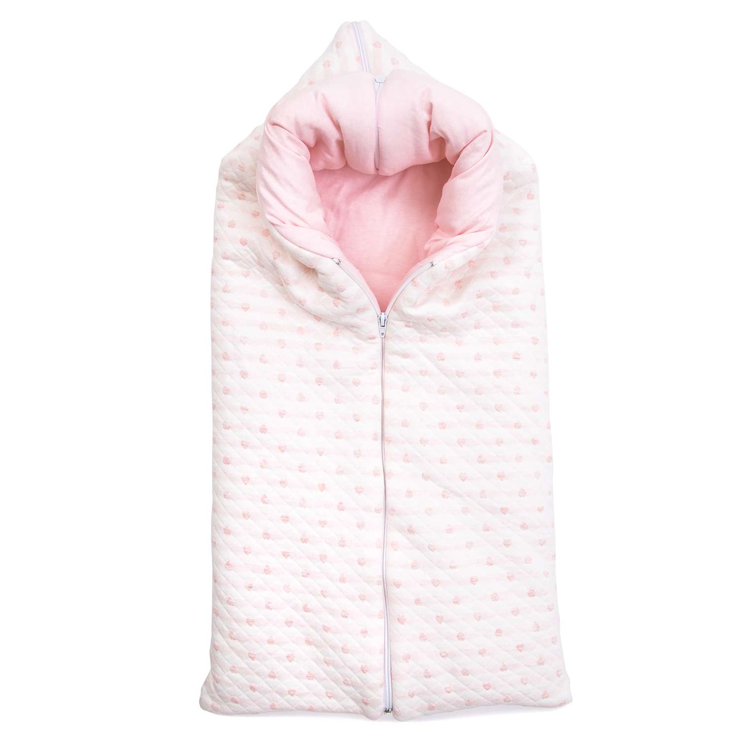 Конверт-одеяло  Baby Nice 0-6 мес Сердечки розовый - фото 1