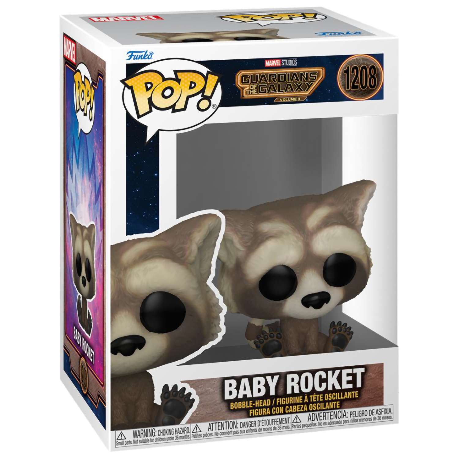 Фигурка Funko POP! Bobble Marvel Guardians Of The Galaxy 3 Baby Rocket (1208) 67516 - фото 2