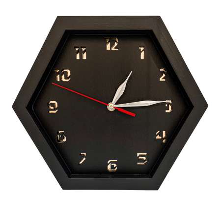 Часы настенные Blabar бесшумные Сота 30x26x5 см деревянные