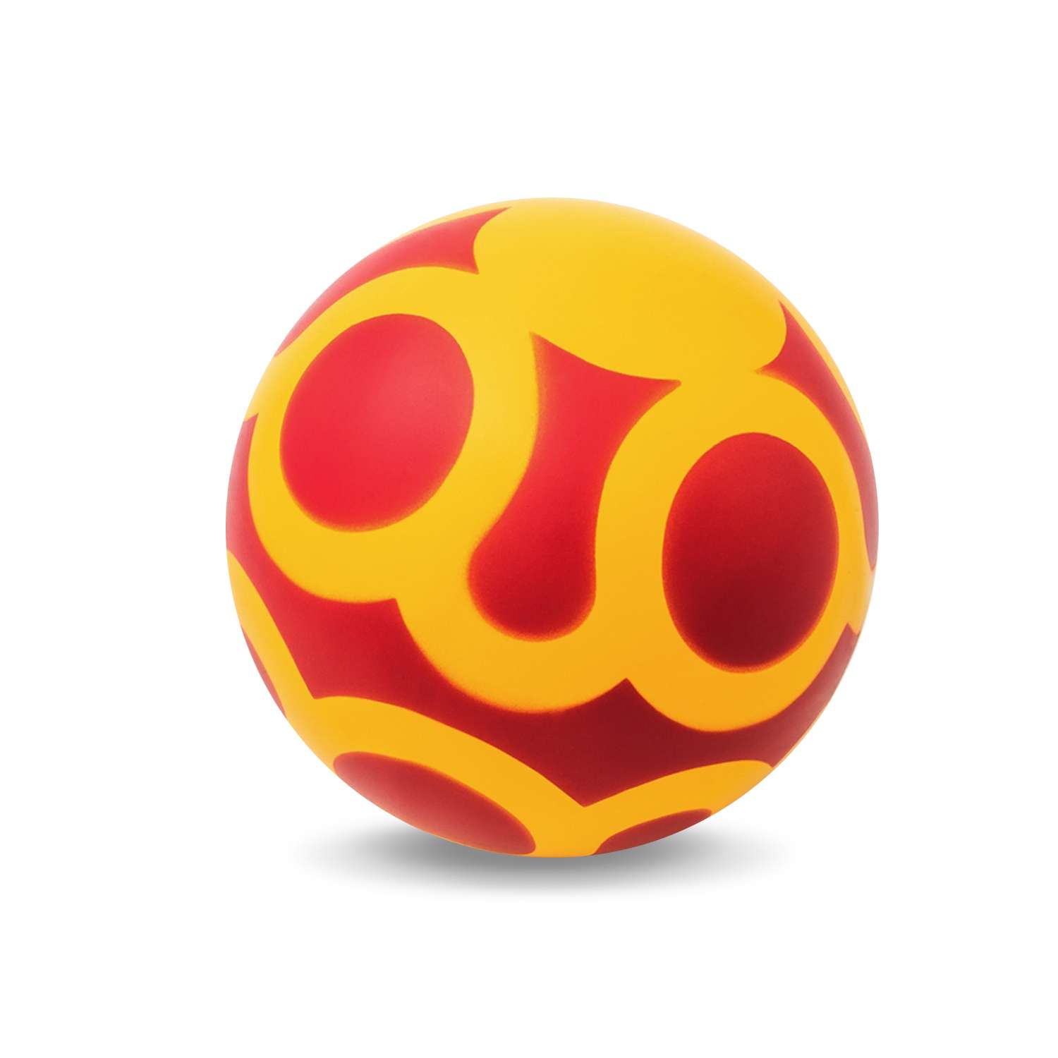 Мяч ЧАПАЕВ диаметр 125 мм Кувшинка желтый красный - фото 2