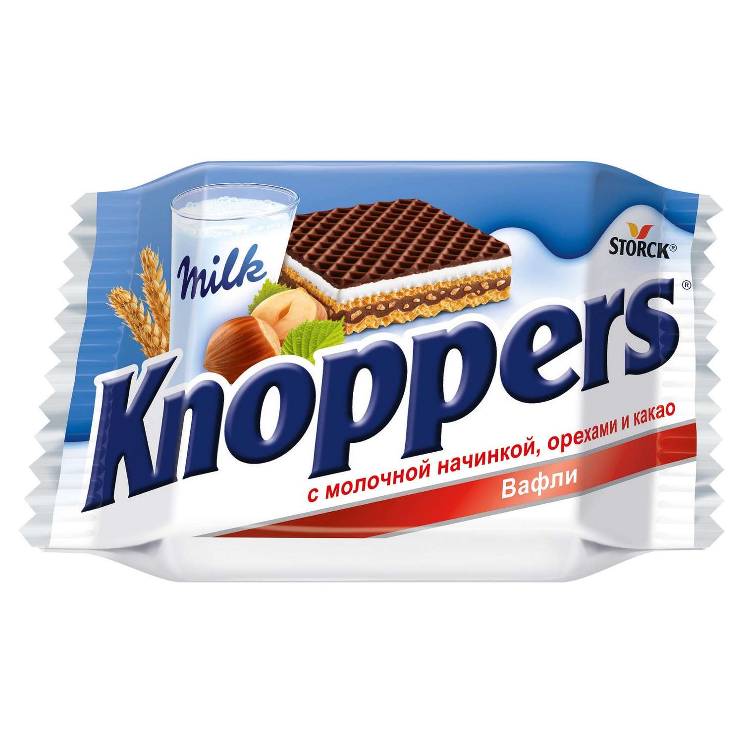 Вафли Knoppers молочно-ореховые 25г - фото 1