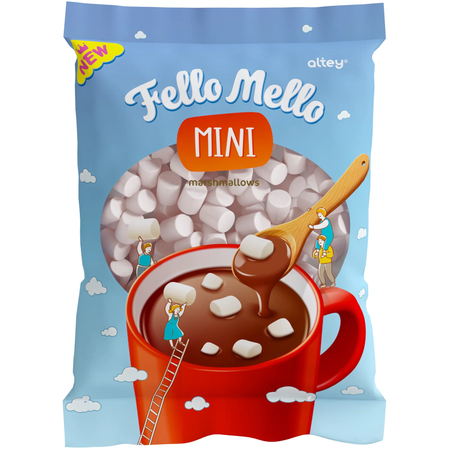 Маршмеллоу FELLO MELLO Жевательный зефир-мини 40 г