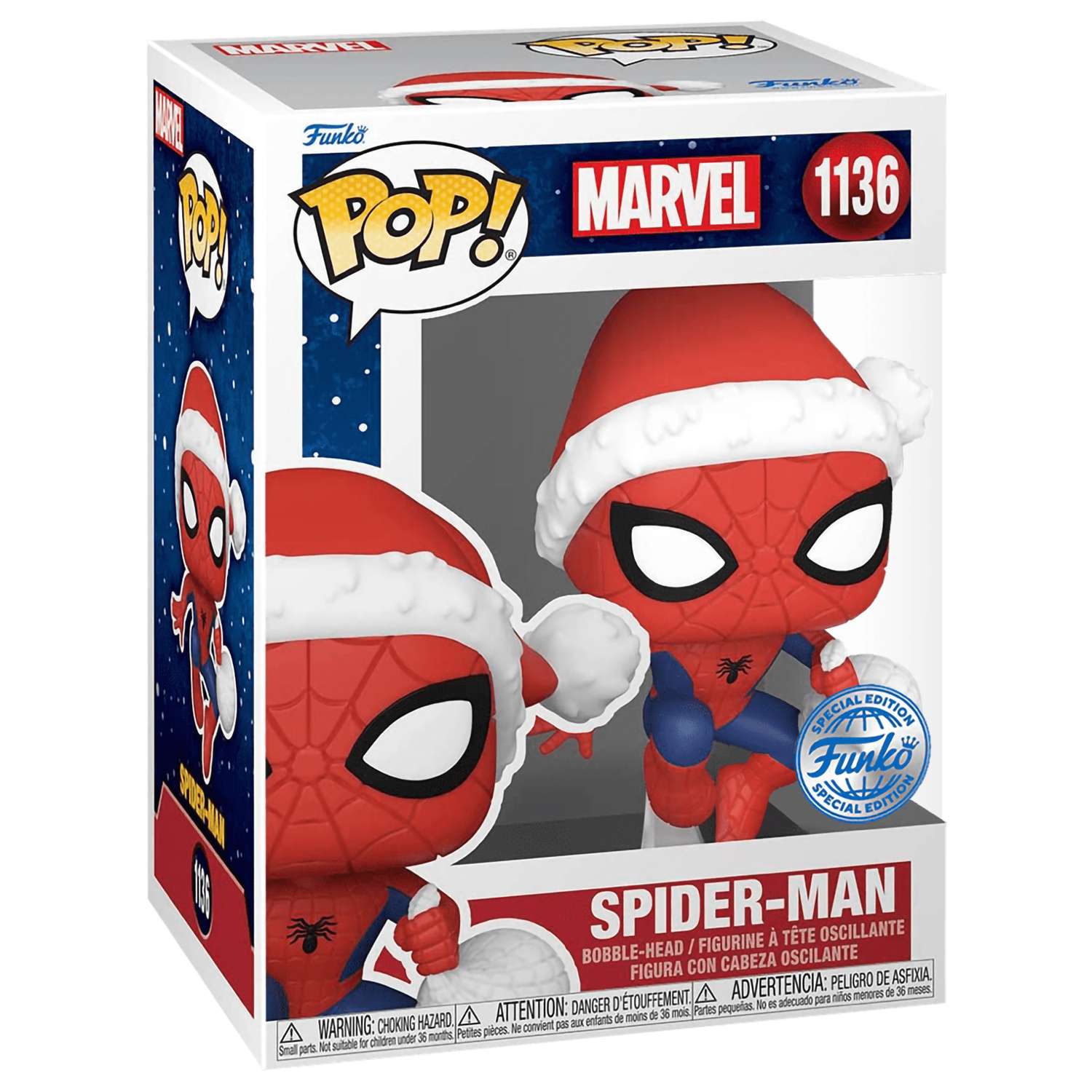 Фигурка Funko POP! Bobble Marvel YS Spider-Man in Hat (Exc) (1136) 52713 - фото 2