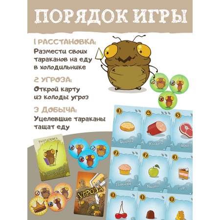 Карточная игра Нескучные игры Тараканы в холодильнике