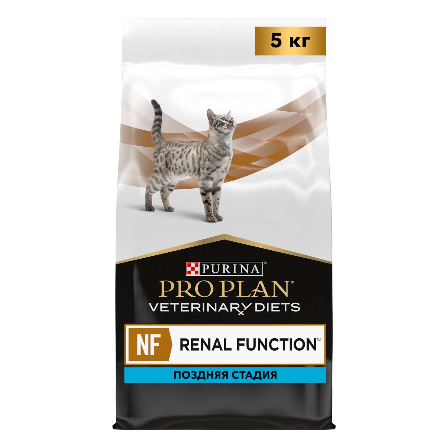 Корм для кошек Purina Pro Plan Veterinary diet 5кг NF при патологии почек поздняя стадия - фото 1