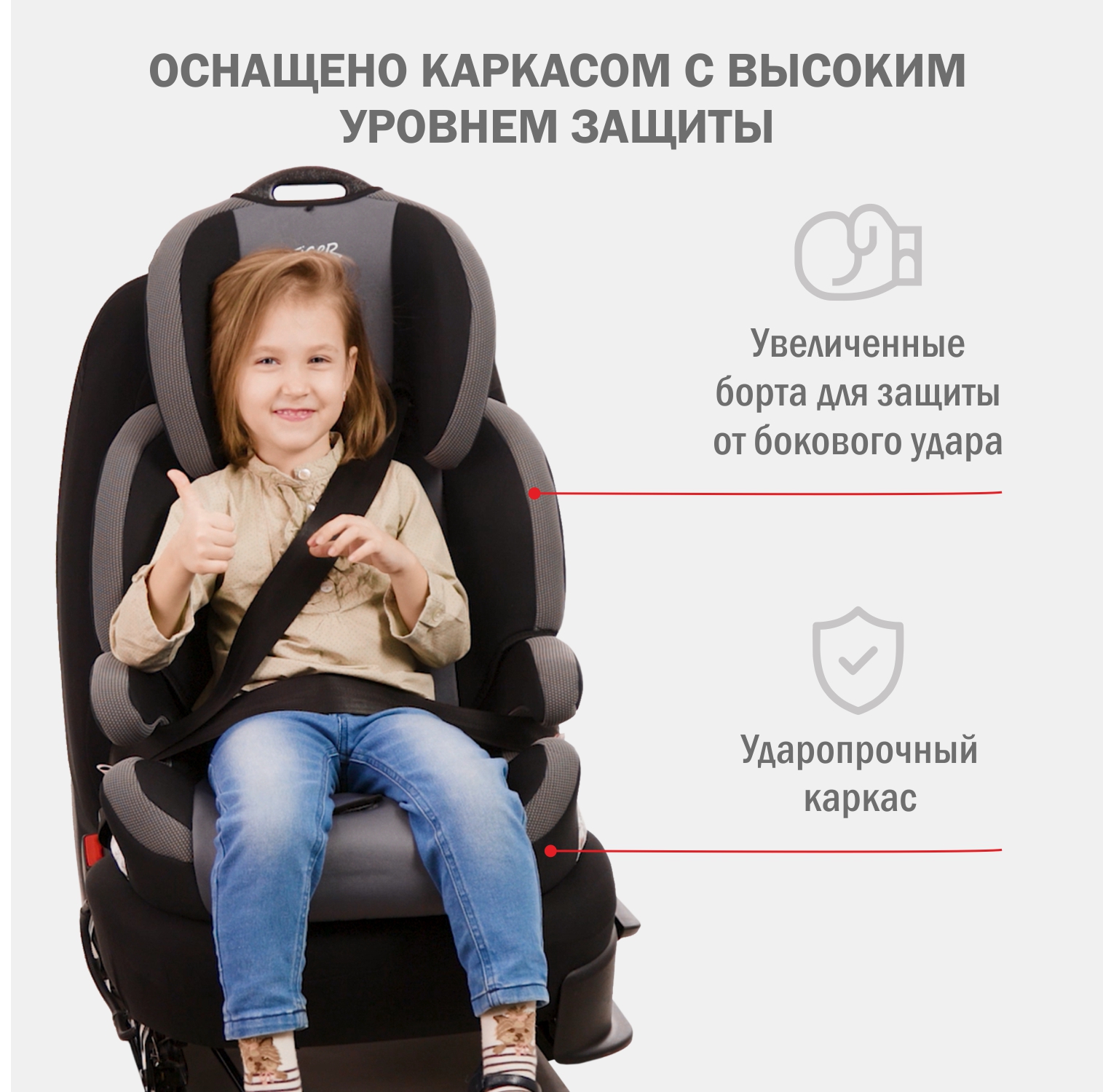 Детское автокресло SIGER Стар Isofix Lux - фото 6