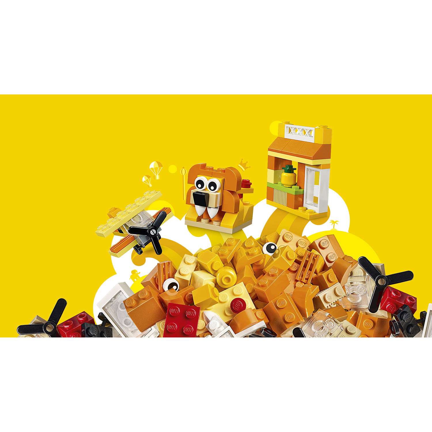 Конструктор LEGO Classic Оранжевый набор для творчества (10709) - фото 13