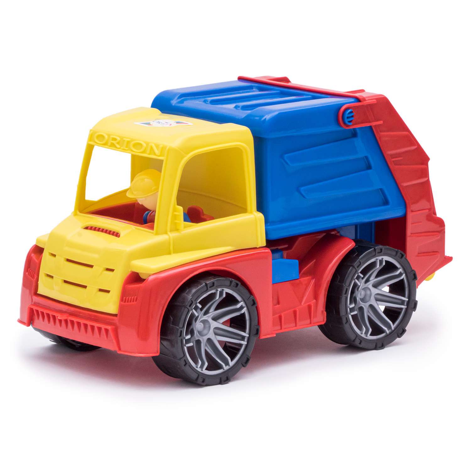 Автомобиль ORION TOYS МП м4 мусоровоз 300/желтый, синий, красный - фото 1