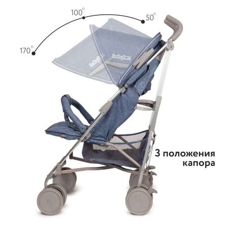 Прогулочная коляска Babyton Sport Blue melange