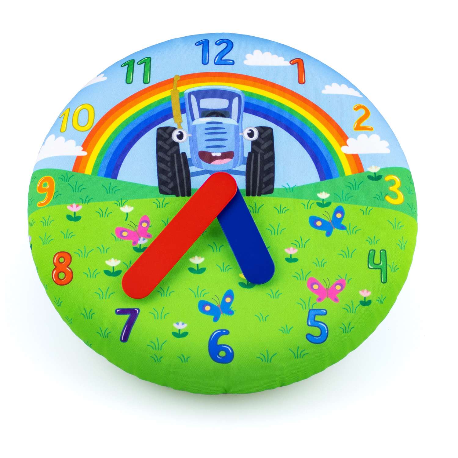 Надувные часы Синий трактор настенные детские Синий Трактор 30 см - фото 1