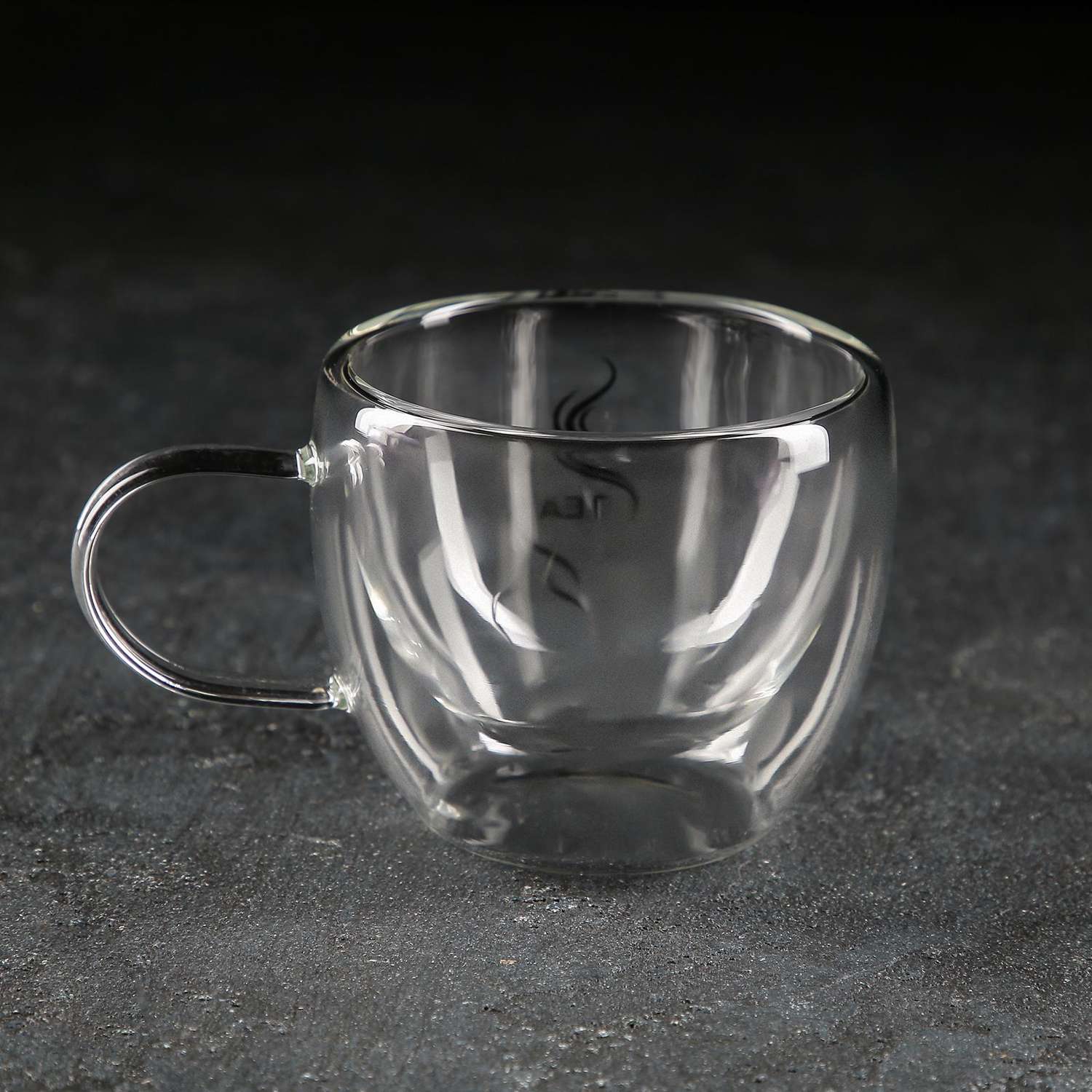 Кружка MAGISTRO стеклянная с двойными стенками «Дуо. Tea» 200 мл 12 5×9×7 5 см - фото 2