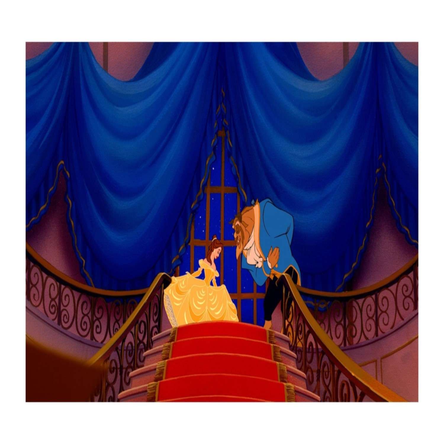 Наклейка декоративная лицензионная Disney Белль с нарядами - фото 5