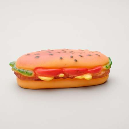 Игрушка Пижон пищащая «Бутерброд» для собак 13 см