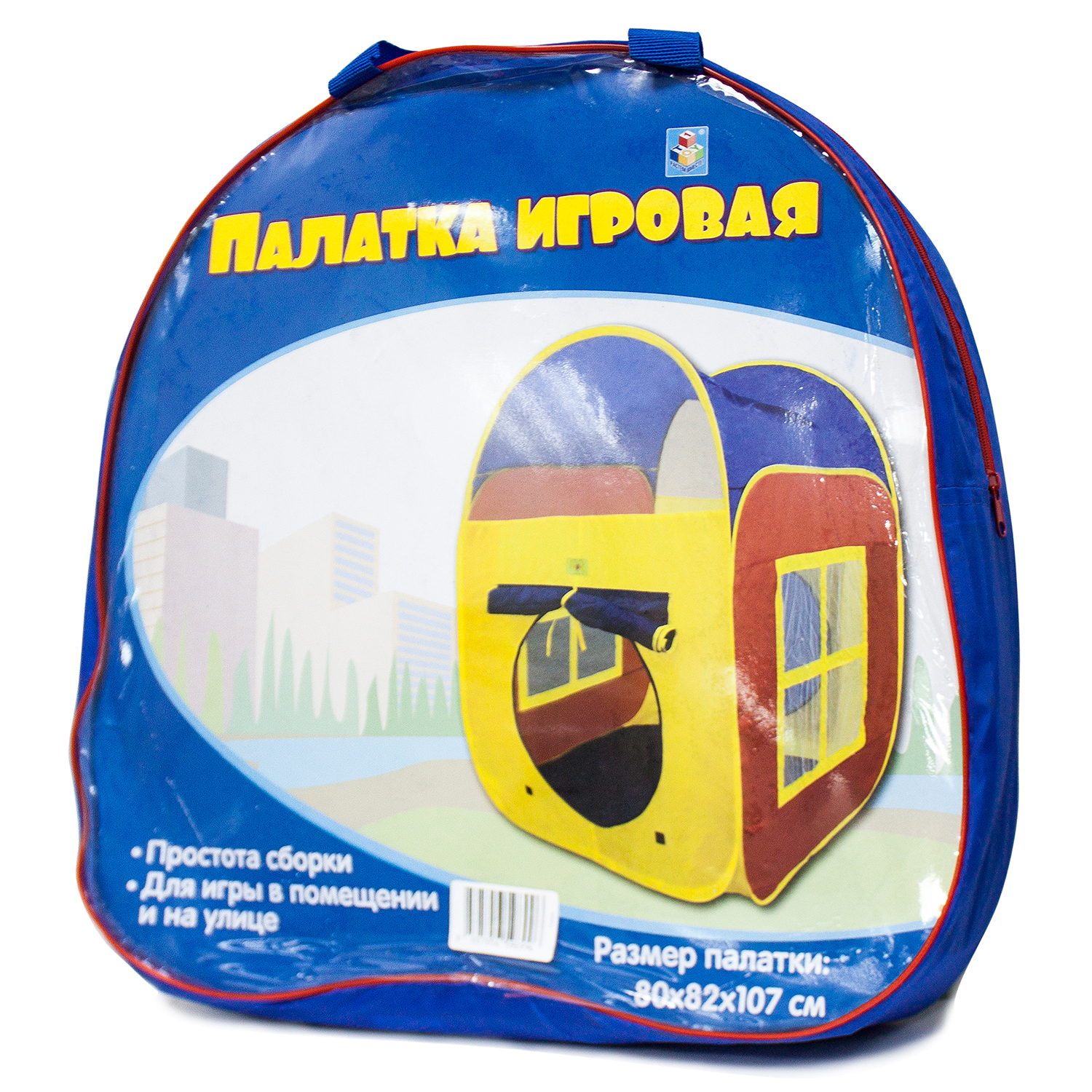 Палатка игровая 1TOY с сумкой 86х86х105 см - фото 2