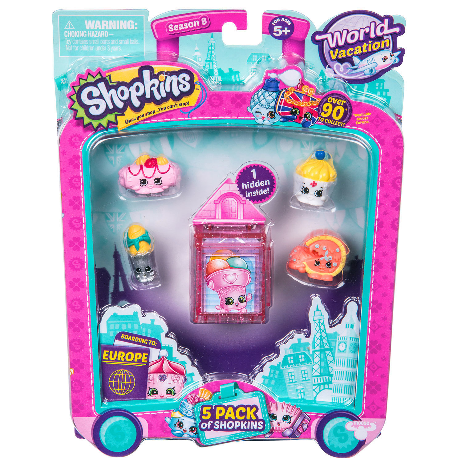 Набор фигурок Shopkins 5шт Европа в непрозрачной упаковке (Сюрприз) - фото 4