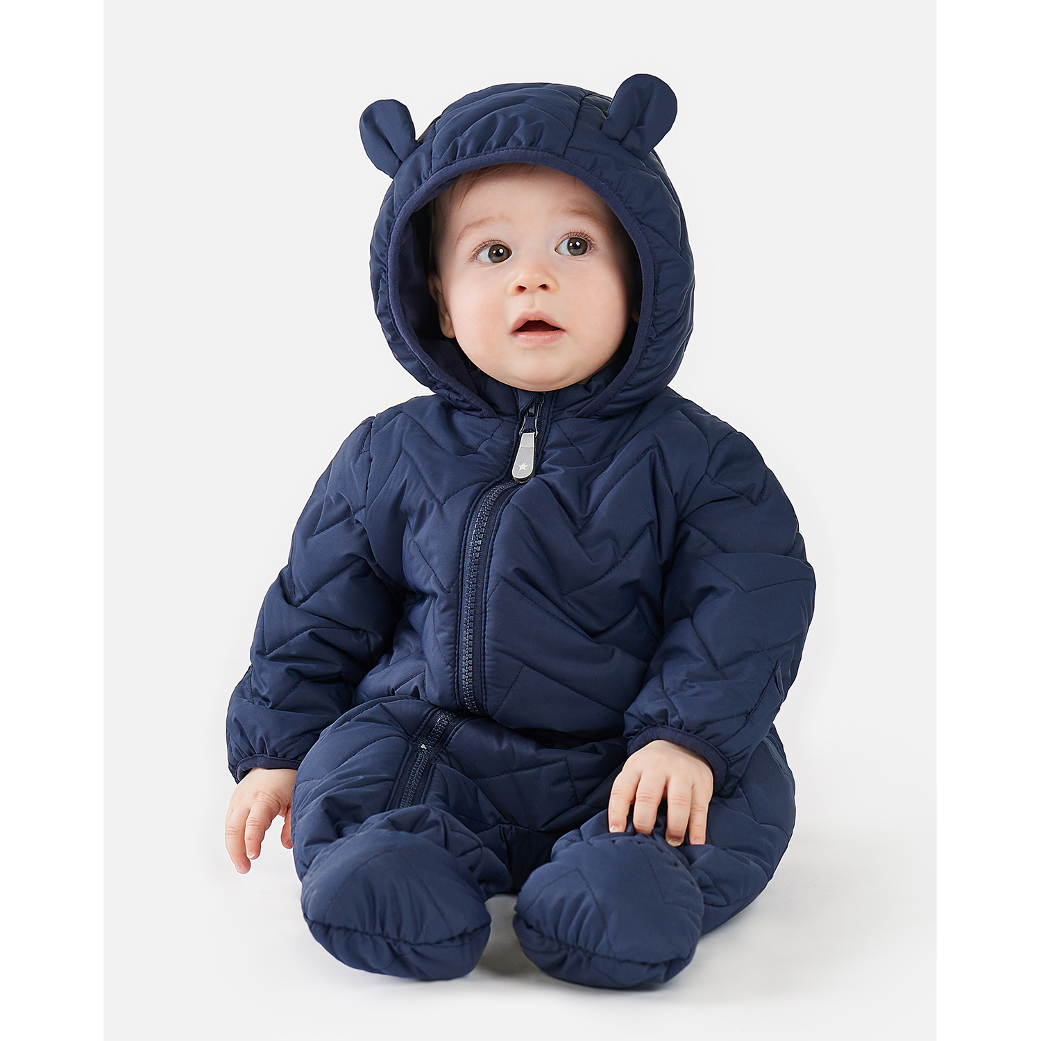 Комбинезон Baby Gо цвет синий SS22-K06BGib-66 купить по цене 499 ₽ в  интернет-магазине Детский мир