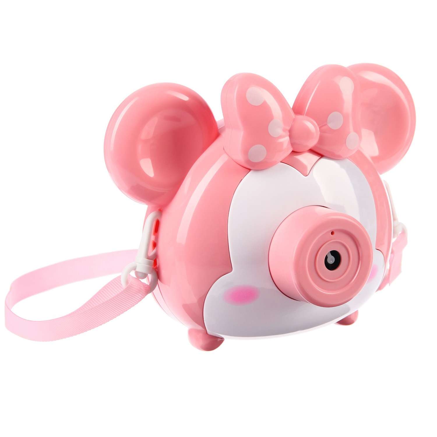 Мыльный фотоаппарат Disney Микки Маус розовый - фото 2