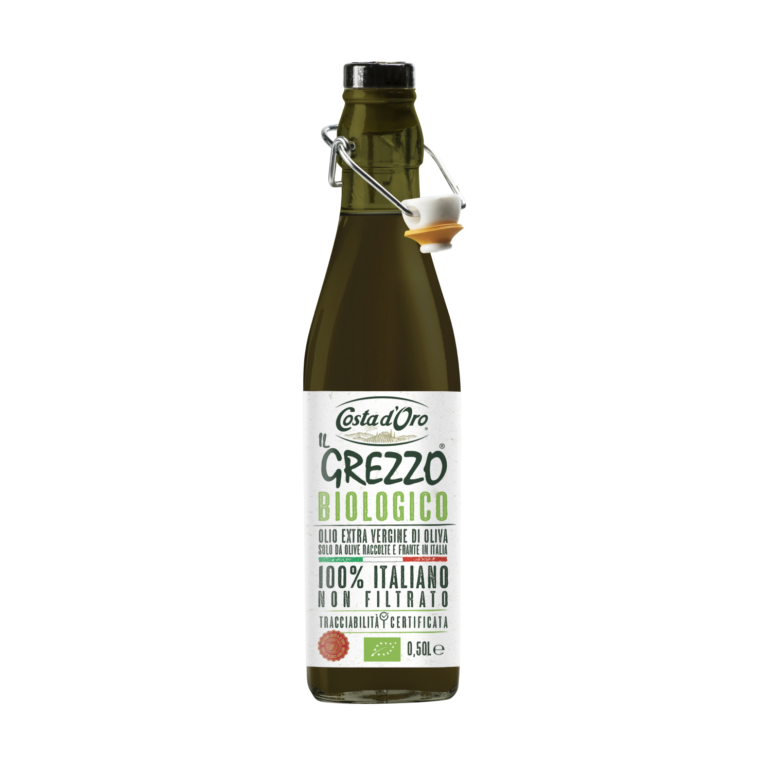 Оливковое масло Costa dOro Il Grezzo Extra Virgin BIO нерафинированное - фото 1