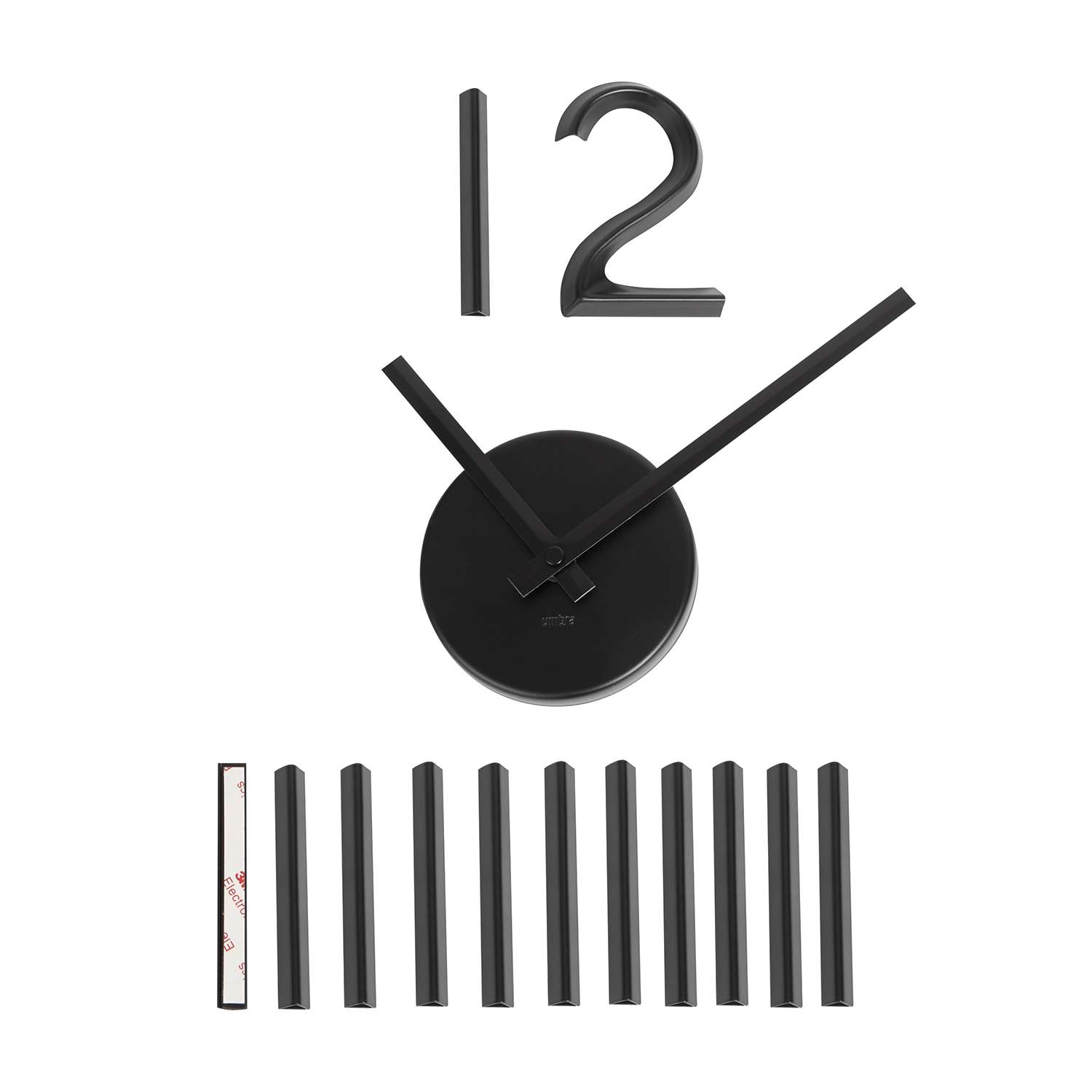 Часы настенные Umbra черные - фото 5