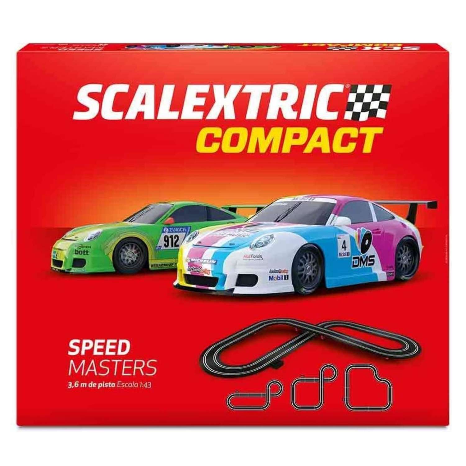 Автотрек Scalextric Compact Speed Masters C10304S500 - фото 2