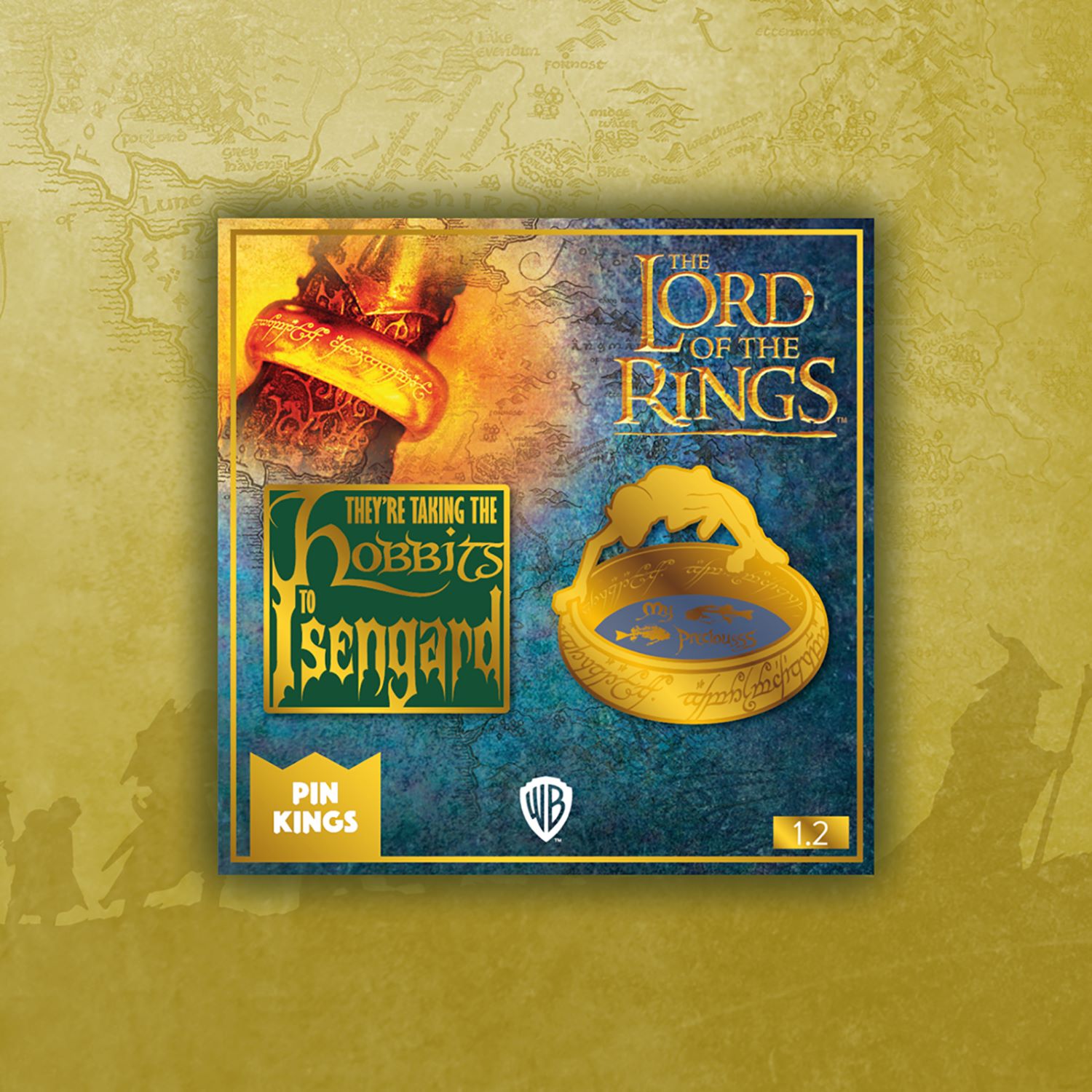Набор значков The Lord of the Rings Властелин колец 2 шт - Хоббиты в Изенгарде и Голлум - фото 2