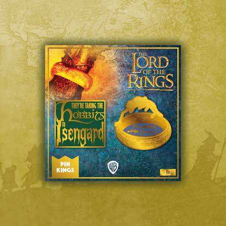 Набор значков The Lord of the Rings Властелин колец 2 шт - Хоббиты в Изенгарде и Голлум