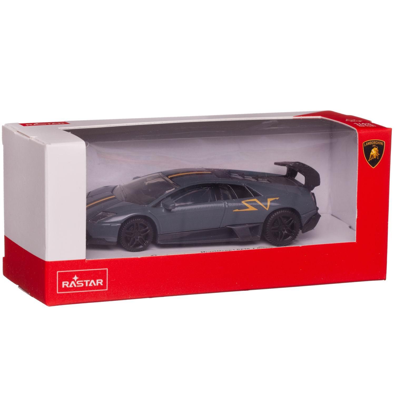 Автомобиль Rastar Lamborghini 1:43 без механизмов серый 39501GR - фото 4